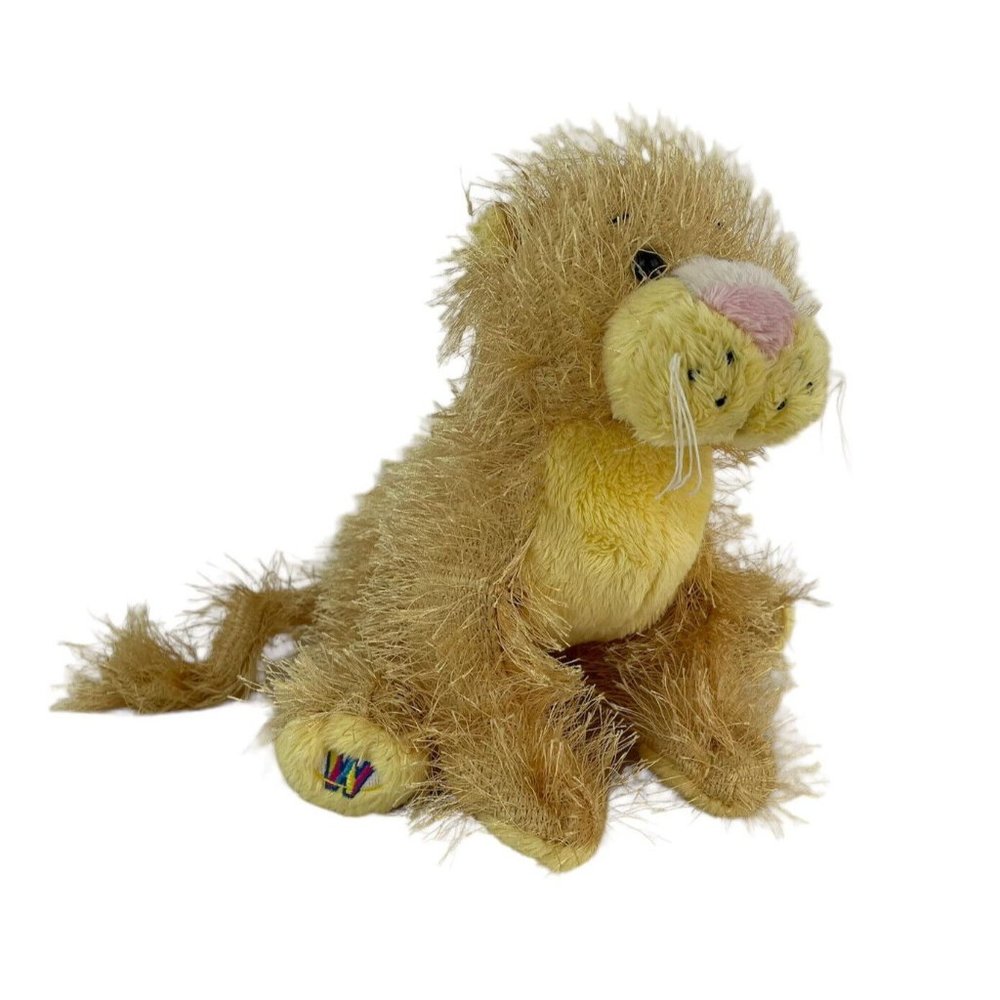 Ganz Webkins Lioness 9” Plush Yellow Lion Eyelash Fur Stuffed Animal Toy No Code